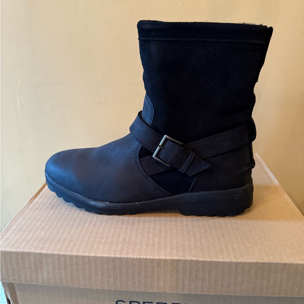 Sperry NEW in box Maritime Step in Black Winter & Rain Boots for Women